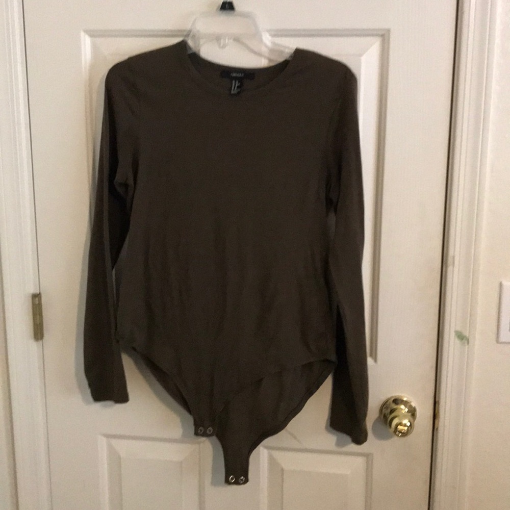 Olive green body suit